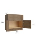 Midtown Mocha Shaker 36" Farm Sink Base Cabinet