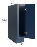 Portland Navy Blue 9" Full Height Door Base Cabinet 