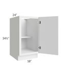  Portland White 18" Full Height Door Base Cabinet