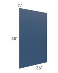 Portland Navy Blue 48x36 Finished Back Panel