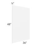Alpine White Shaker 48x36 Finished Back Panel