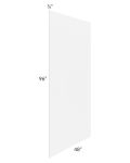 Portland White 48x96 Finished Back Panel