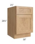 Tuscan Timber 18" File Base Cabinet