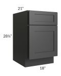 Midtown Black Shaker 18" File Base Cabinet