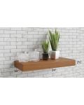 Aspen White Shaker 24" Floating Walnut Shelf