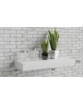 Aspen White Shaker 24" Floating White Shelf