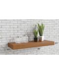 Sky Blue Shaker 30" Floating Walnut Shelf