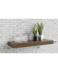 Imperial Painted Grey 30" Floating Walnut Shelf