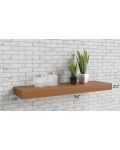 Aspen White Shaker 36" Floating Walnut Shelf