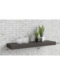 Salem Light Grey 36" Floating Shelf