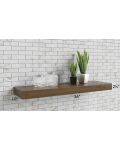Vienna Black 36" Floating Walnut Shelf