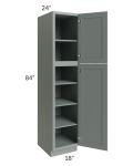 Woodland Green Shaker 24" 2-Drawer Base Cabinet