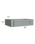 Woodland Green Shaker 24" 2-Drawer Base Cabinet