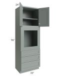 Woodland Green Shaker 24" 2-Drawer Base Cabinet