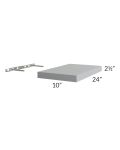 Asheville Grey Shaker 24" Floating Shelf
