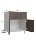 Milan Cafe 30" Farm Sink Base Cabinet