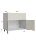 Milan Beige Matte 36" Farm Sink Base Cabinet