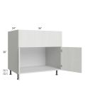 Milan Cream 36" Farm Sink Base Cabinet