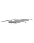 Euro Grey 48" Floating Wall Shelf