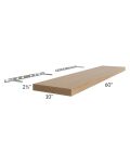 Asheville Rift Oak Shaker 60" Floating Shelf