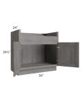 Providence Slate Grey 36" Farm Sink Base Cabinet