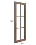 Gramercy Coffee Clear Glass Door for a 24x42 Diagonal Corner Wall Cabinet (Cabinet Sold Separately)
