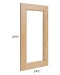 Tuscan Timber 15x30 Clear Glass Door (Cabinet Sold Separately)