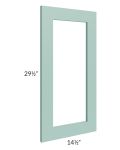 Midtown Mint Green Shaker 15x30 Clear Glass Door (Cabinet Sold Separately)