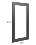 Vienna Black 15x30 Clear Glass Door (Cabinet Sold Separately)