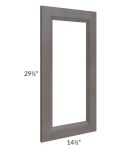 Salem Dark Grey 15x30 Clear Glass Door (Cabinet Sold Separately)