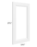 Salem White 15x30 Clear Glass Door (Cabinet Sold Separately)