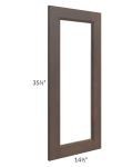 Tuscan Kona Brown 15x36 Clear Glass Door (Cabinet Sold Separately)