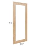Vienna Timber 15x36 Clear Glass Door (Cabinet Sold Separately)