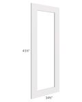 Midtown Cloud Shaker 15x42 Clear Glass Door (Cabinet Sold Separately)