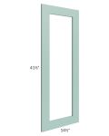 Midtown Mint Green Shaker 15x42 Clear Glass Door (Cabinet Sold Separately)