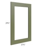 Midtown Hunter Green Shaker 18x30 Clear Glass Door (Cabinet Sold Separately)