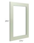 Midtown Pistachio Green Shaker 18x30 Clear Glass Door (Cabinet Sold Separately)