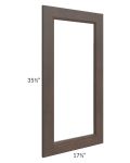 Tuscan Kona Brown 18x36 Clear Glass Door (Cabinet Sold Separately)