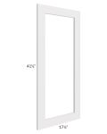 Midtown Cloud Shaker 18x42 Clear Glass Door (Cabinet Sold Separately)