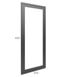 Vienna Black 18x42 Clear Glass Door (Cabinet Sold Separately)