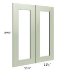 Midtown Pistachio Green Shaker 24x30 Clear Glass Door (Cabinet Sold Separately)