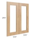 Midtown Timber Shaker 24x30 Clear Glass Door (Cabinet Sold Separately)