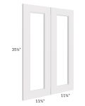 Tuscan Cloud 24x36 Clear Glass Door (Cabinet Sold Separately)