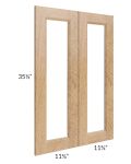Tuscan Timber 24x36 Clear Glass Door (Cabinet Sold Separately)
