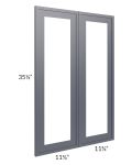 Vienna Indigo 24x36 Clear Glass Door (Cabinet Sold Separately)