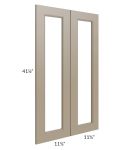 Tuscan Oyster 24x42 Clear Glass Door (Cabinet Sold Separately)