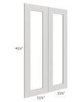 Midtown Light Grey Shaker 24x42 Clear Glass Door (Cabinet Sold Separately)