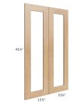 Midtown Timber Shaker 24x42 Clear Glass Door (Cabinet Sold Separately)