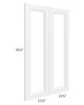 Salem White 24x42 Clear Glass Door (Cabinet Sold Separately)