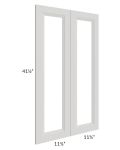 Salem Light Grey 24x42 Clear Glass Door (Cabinet Sold Separately)